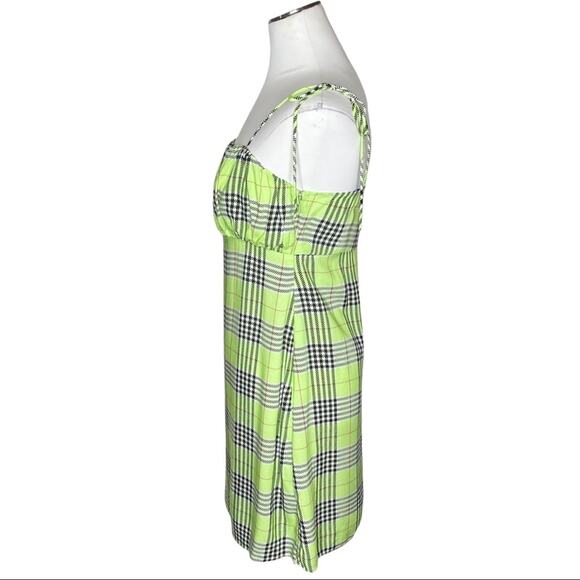 Reclaimed Vintage inspired cami mini dress in check print size 10 - Picture 6 of 10